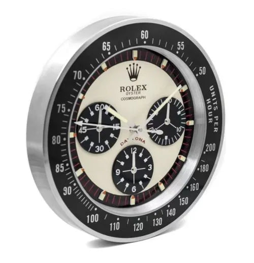RLX Daytona Paul Newman Wall Clock | Black Logo